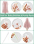 Momcozy Bottle Brush Kit with Push-Press Foam Design - Newborn Essentials Gift, Portable Cleaning Tool for Home
