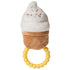 Mary Meyer Sweet Soothie Soft Baby Rattle with Teether Ring, Ice Cream