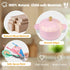 Set, 30PCS Set 3-8 SimpliPlay Wooden Toy Plates and Dishes for Kitchen Montessori Play Kitchen Accessories for Toddlers
