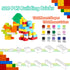 500 Pieces Classic Building Bricks in 15 Popular Colors and 12 Mixed Shapes, Creative Small Building Blocks Set Learning Educational Toy Gift for Kids, Compatible with All Major Brands
