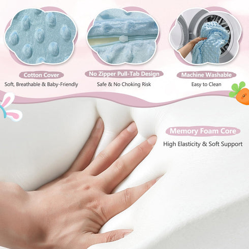 Tummy Tummy Time Pillow Colic & Gas Baby Relief for Newborns Reflux, Infant Time Prop Shoulder Support Neck Strength