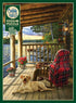 Cobble Hill 1000 Piece Puzzle - Cabin Porch - Includes Sample Poster