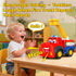 Tozkizm 18M+, 18 Talking Fire Truck Toy for Toddlers Interactive Fire Engine with Voice Repeat and Moving Mouth