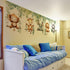 Jungle Animal Wall Decals,Jungle Animals Monkey Elephants, Lions, Zebras, Giraffes Vine Leaves Wall Stickers,Zoo