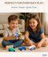 3+ 5 Pack Set Silicone Toy Cars for Kids Ages Soft, Safe Non-Toxic Silicone Cars with Smooth Rolling Wheels, Quiet