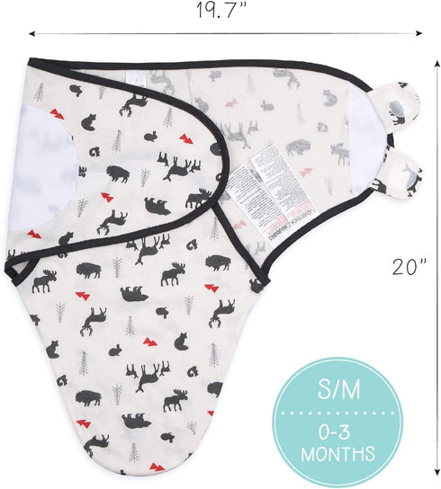 Set 3 0-3, 3-6 The Peanutshell Baby Swaddle Blankets of - Baby Boy Sleep Sack for Newborn, Baby Swaddles Newborns Sack