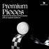 Radicaln Marble Black & White Big Board Games, Complete Checker Figures for 15 Inches Checkers Board