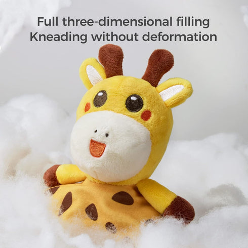 TUMAMA Baby Security Blanket Lovey, Soft Fleece Velvet Minky Dot Blanket with Stuffed Animal & Teething Rings