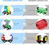 12 Set 1 Set Wondertoys PCS Wooden Number Train Toy Includes Engine Cars for Toddlers Boys and Girls, Compatible