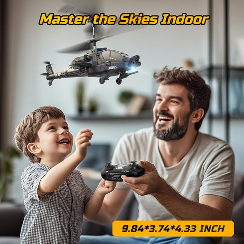 2.4GHz 26 2 8-12 DEERC RC Helicopter, RC Plane for Kids and Adults, Remote Control Helicopter, Mins Flight Time, LED