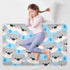 siphylline 52" 34" Cartoon Cute Beer Grey Extra Large Resuable Bed Underpads Water Resistant Diaper Changing Pad