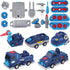 Take Apart Vehicle Magnetic Toy, 5-in-1 Tool Building Trucks Transform to Dinosaur Robot for Kids