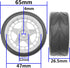 ShareGoo RC OD 2.55" Nylon 12mm Hex Wheels & Rubber Tires Set for Traxxas Tamiya Sakura HSP