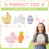 6 Pack Set MaoGoLan Plush Pillow Easter Stuffed Animals Bulk with Rabbit Shaped Throw Pillows Easter Egg Plush for Kids