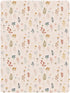 miaozhen 1 Pack 52x28 Cotton Crib Sheets for Baby Boys Girls Soft Stretchy Cute Cartoon Forestland Herbs Beige Crib