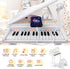 31-Key 31 HONEY JOY Classical Kids Piano, Toy Mini Grand Piano with Music Stand & Stool, Portable Electronic