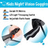AGM Kids Night Vision Goggles - Adjustable Spy Gear Night Mission Goggles with Flip-Out Lights, Green Lens