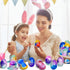 12 Pack Prefilled Easter Galaxy Slime Eggs,Galaxy Slime Easter Egg Fillers Stress Relief Easter Egg Hunt Filling Treats