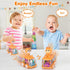 Baby Toy Cars Press and Go - Light Up Toys for Toddlers, Birthday Gifts for Kids Boys and Girls (Giraffe & Tiger)