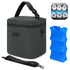 Mancro Breastmilk Cooler Bag with Ice Pack, Insulated Bottle Bag for 6