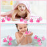 Jerify 100 Pcs Flamingo Rubber Duck Bulk - Rose Pink & Light Pink Bath Toys for Summer Beach Party Favors
