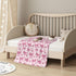30x40 Inch Baby Blanket Pink Bow Pattern Cherry for Boy Girl Newborn Toddler Infant Nursery Throw Blankets Double Layer