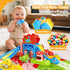 1 2 Set 4 12-18 1st 1-2, Toddler Toys for Year Old Boy Gifts - Educational Dinosaur Slide with Color/Number Push Cars