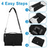 Accmor Waterproof Travel Baby Changing Mat - Portable Diaper Changing Pad in Black
