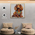 Wooden Puzzle for Adults, Long-Haired Dachshund Dog Jigsaw Puzzle, Unique Shape Animal Wood Puzzles