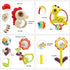 MOONTOY 12pcs Baby Rattles Set, Teething Toys for Babies 0-6 Months, Infant Chew Toys for Newborn Gifts