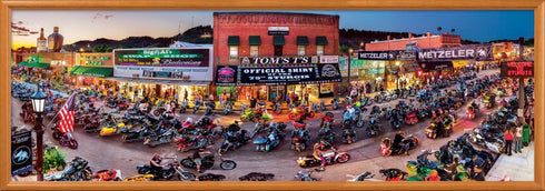 MasterPieces 1000 Piece Jigsaw Puzzle - Sturgis Panoramic 13"x39" for Adults, Family, or Youth, Eco-Friendly