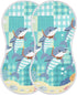 tplaotee 22x11in Cartoon Green Plaid Dolphin Diving Cotton Burp Towels for Baby Soft Touch Baby wash Cloth for Unisex