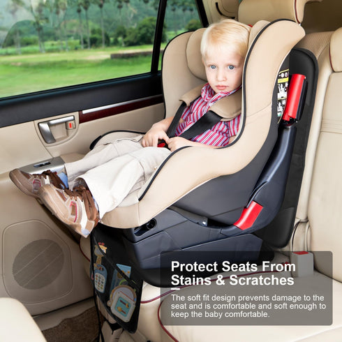 2 Car Seat Protector for Child,Car seat Cover Non-Slip Backing for Child Car Seat, Waterproof Covers for Baby/Pet