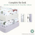 2 Pack Evolur Grizzly Bear Light Crib Sheet, Fitted Crib Sheet for Standard Crib and Toddler Mattress, Soft