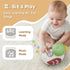 Tummy 6-12 7 8 9 10 1 iPlay, iLearn Baby Musical Duck Toy, Infant Time Crawling Toy, Toddler Music Duck W/Light Sound
