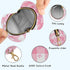 YETTASBIN Pink Gingham Flower Portable Pacifier Holder Case with Metal Hook Buckle & Zipper for Diaper Bag