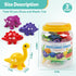 Matching Number Counting Dinosaur Toys with Double-Sided 1-3 Number Preschool Learning Sensory Sorting Sets