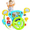 fisca Toddler Steering Wheel Toy for 1-3 Year Old, Interactive Learning Toy with Light and Sound for Preschool Kids
