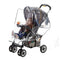 Jeep Standard Stroller Rain Cover, Universal Size, Waterproof, Windproof, Clear Vinyl Plastic Weather Shield