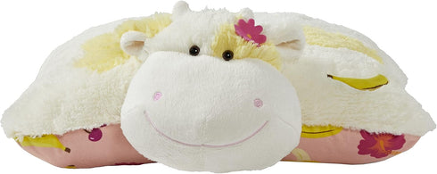 Pillow Pets Sweet Scented Banana Cow Stuffed Animal Plush Toy - White, Soft and Cuddly for All Ages