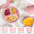Set Silicone Baby Feeding | Baby Led Weaning Supplies Includes Suction Bowls and Divided Plates, Adjustable Bib, Baby