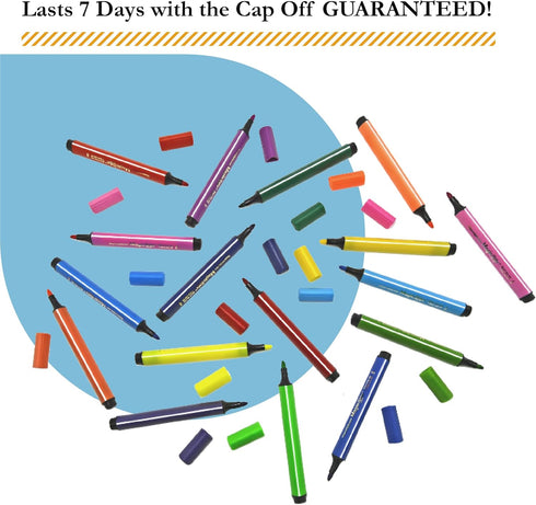 12 TPG-395 The Pencil Grip Magic Tri Stix, Non-Toxic and Washable Markers For Kids, Assorted Markers