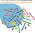12 TPG-395 The Pencil Grip Magic Tri Stix, Non-Toxic and Washable Markers For Kids, Assorted Markers