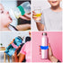 Fxinxi Personalized Baby Bottle Bands - Custom Reusable Silicone Water Bottle Labels,Engraved Name for Daycare.