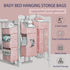 Hanging Diaper Caddy Organizer for Baby Crib - 3-in-1 Diaper Stacker for Nursery Organization