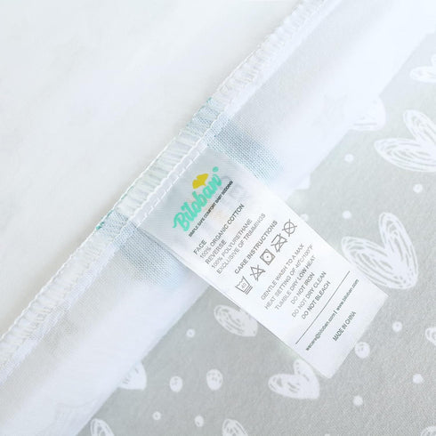 Pack 2 Pack,100% 38" 25" Waterproof n Play Fitted Sheets Cotton Mini Crib Mattress Cover Protector X Fits for Baby