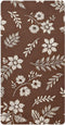 CZXW Boho Floral Brown Crib Sheets Fitted 52" x 28" Natural Cotton Soft