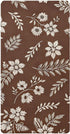 CZXW Boho Floral Brown Crib Sheets Fitted 52" x 28" Natural Cotton Soft