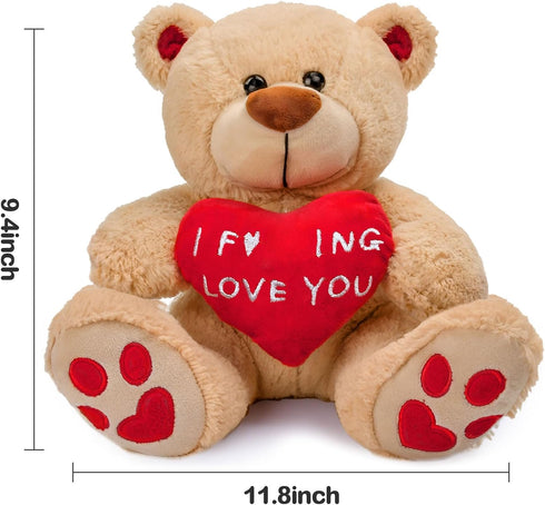 10 inch Valentines Day Gifts for Her Women Girlfriend Wife Fiance - Plush Stuffed Animal Teddy Bear Gift for Mom Best