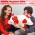 30'' Auspicious beginning Giant Mushroom Cow Plush Stuffed Animal-Cute Mushroom Cow Plush Body Pillow Plushies, Large